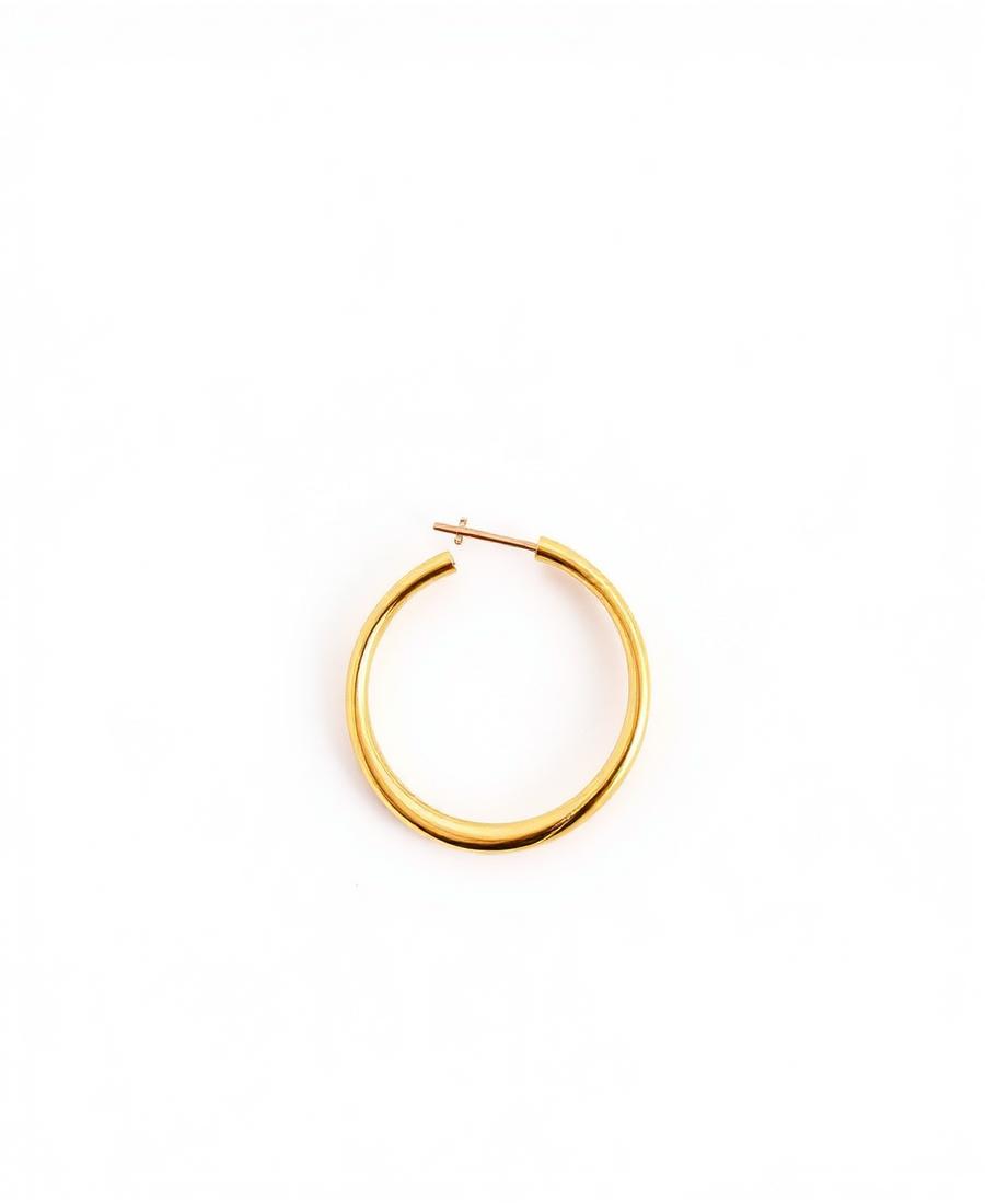 Sculpted Gilt Hoops
